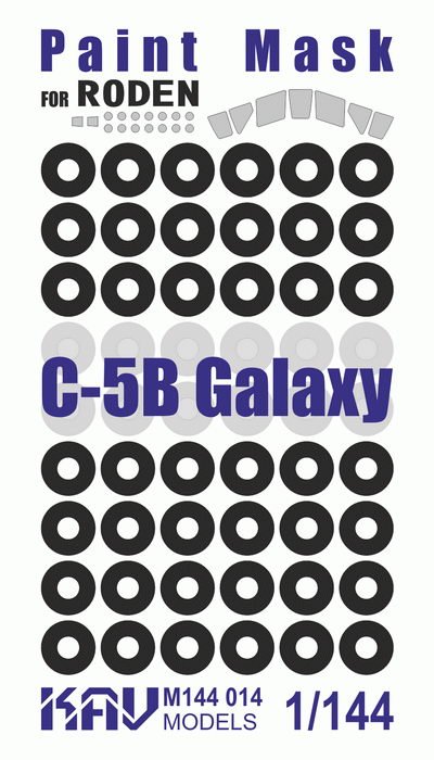 1/144 C - 5B Galaxy (Roden) Painting mask kit - imodeller.store