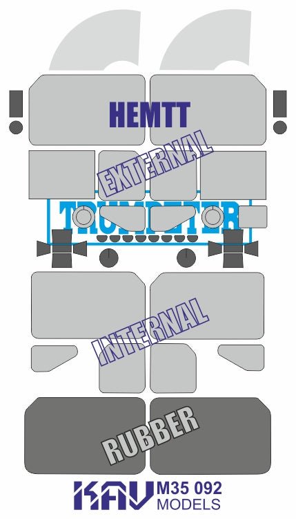 1/35 Paint mask for HEMTT (Trumpeter) - imodeller.store