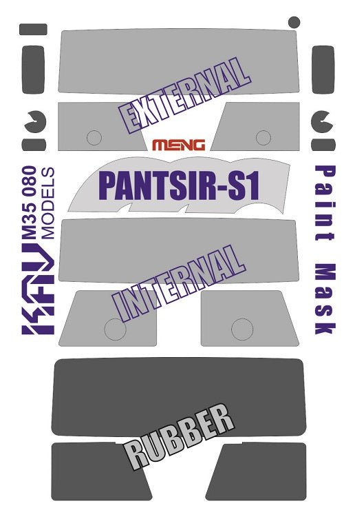 1/35 Paint Mask for the Pantsir - S1 (Meng) - imodeller.store