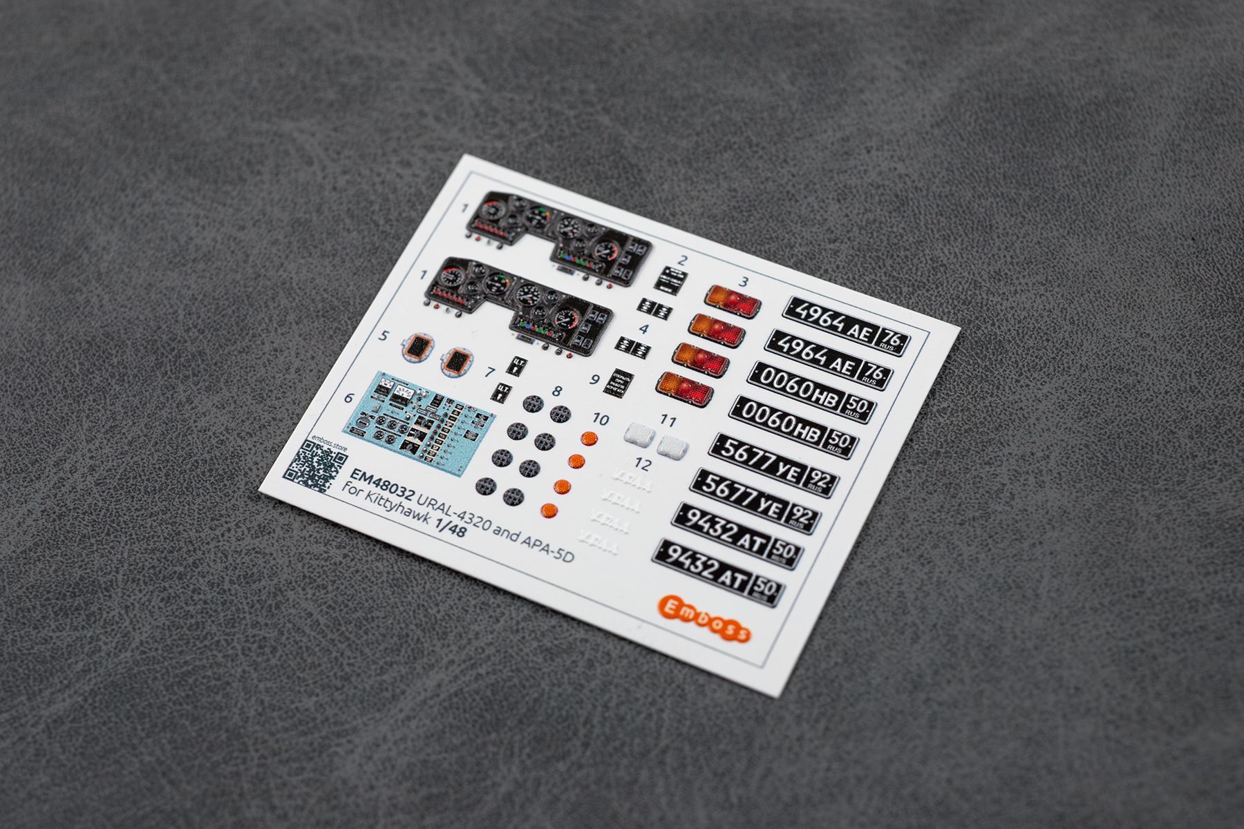 APA-5D and Ural-4320 details set for Kittyhawk/Zimi model 1/48 (3D decal + 3D printed parts)