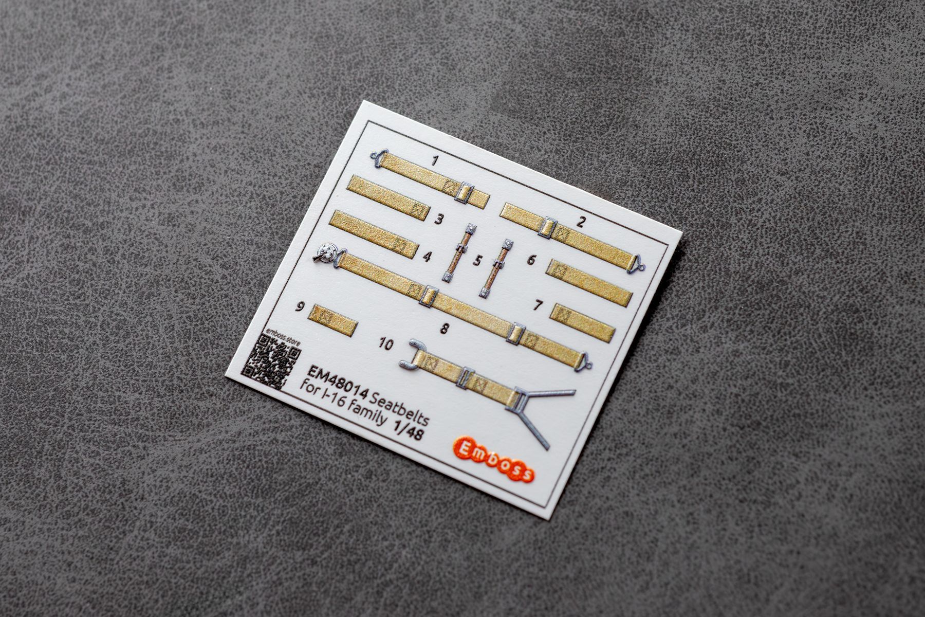 I-16 Type 5 cockpit details set for Zvezda 4832 1/48 (3D decal)