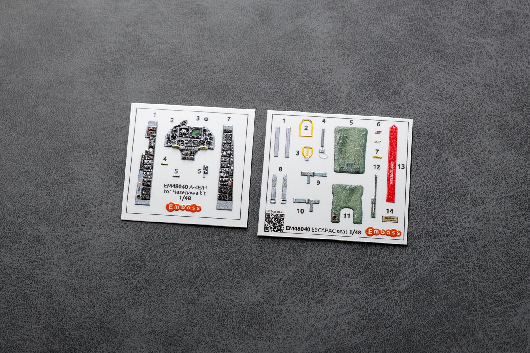 A-4E/H Skyhawk cockpit details for Hasegawa 09522 1/48 (3D decal)