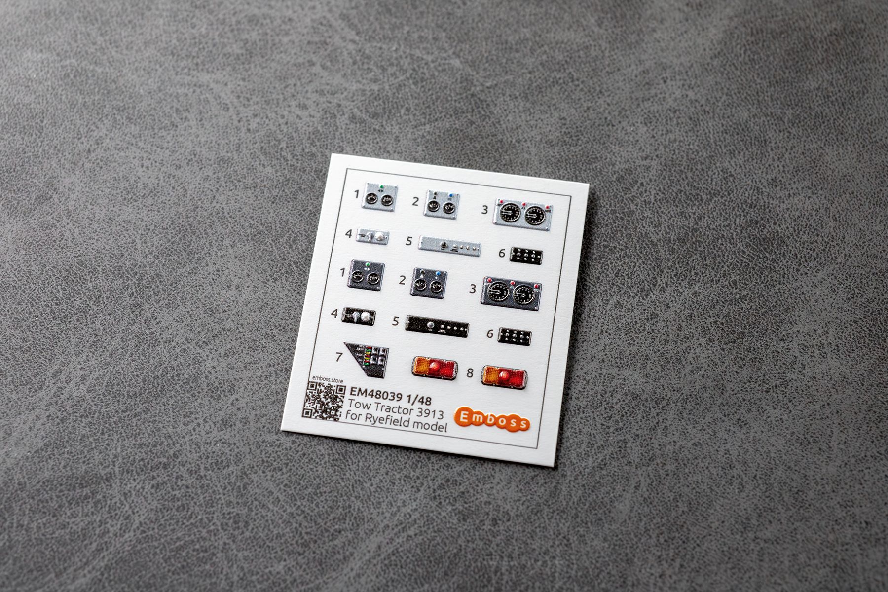 Russian Naval 10-ton Tractor details set for RFM 4802 1/48 (3D decal)