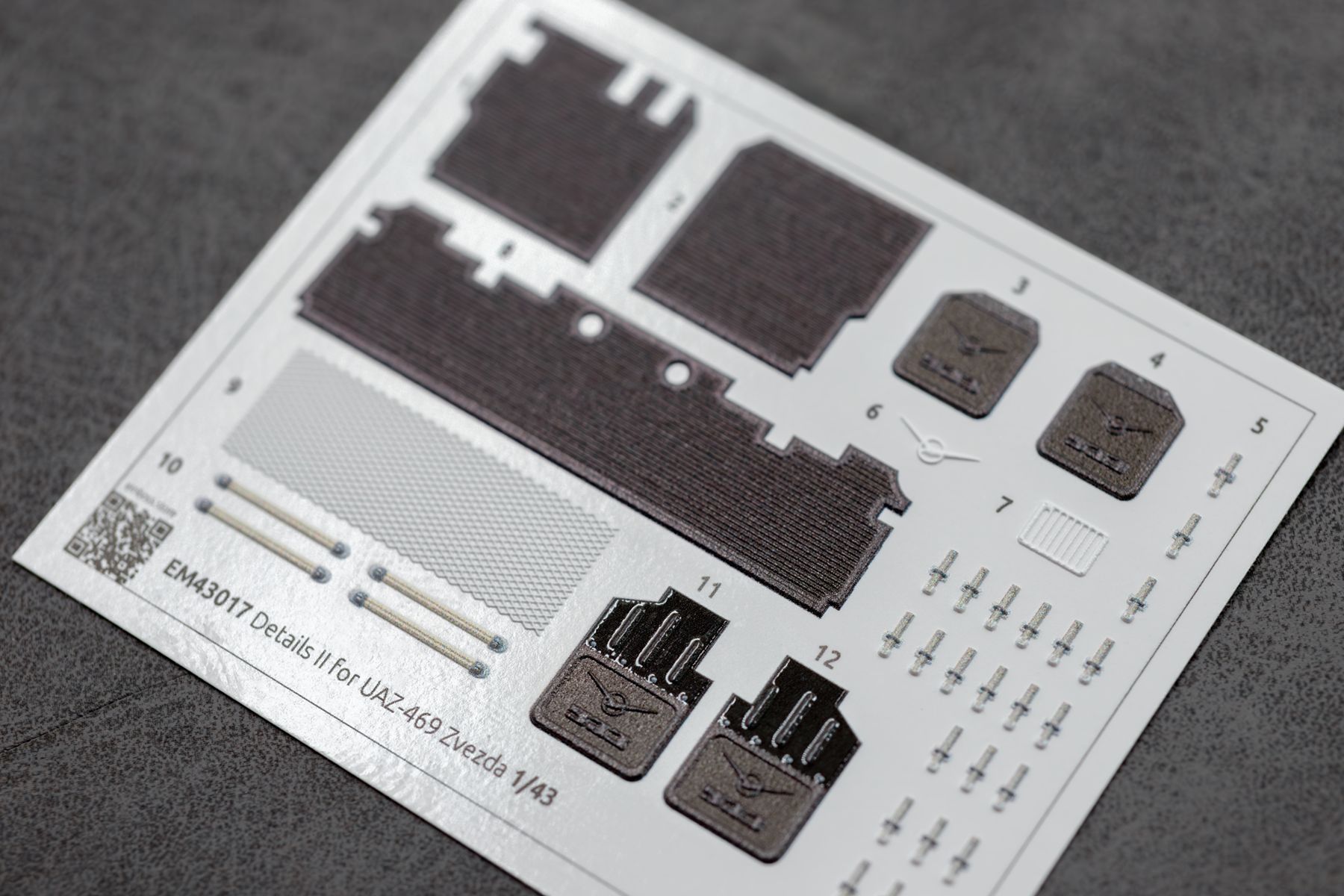 UAZ-469 details set 2 for Zvezda 3629 1/43 (3D decal)