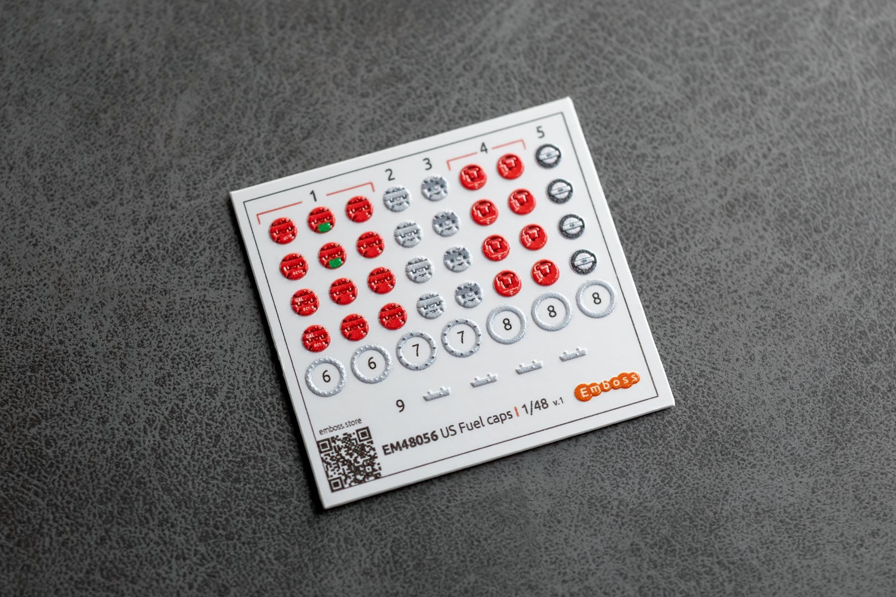 US Fuel filler caps 1/48 (3D decal)