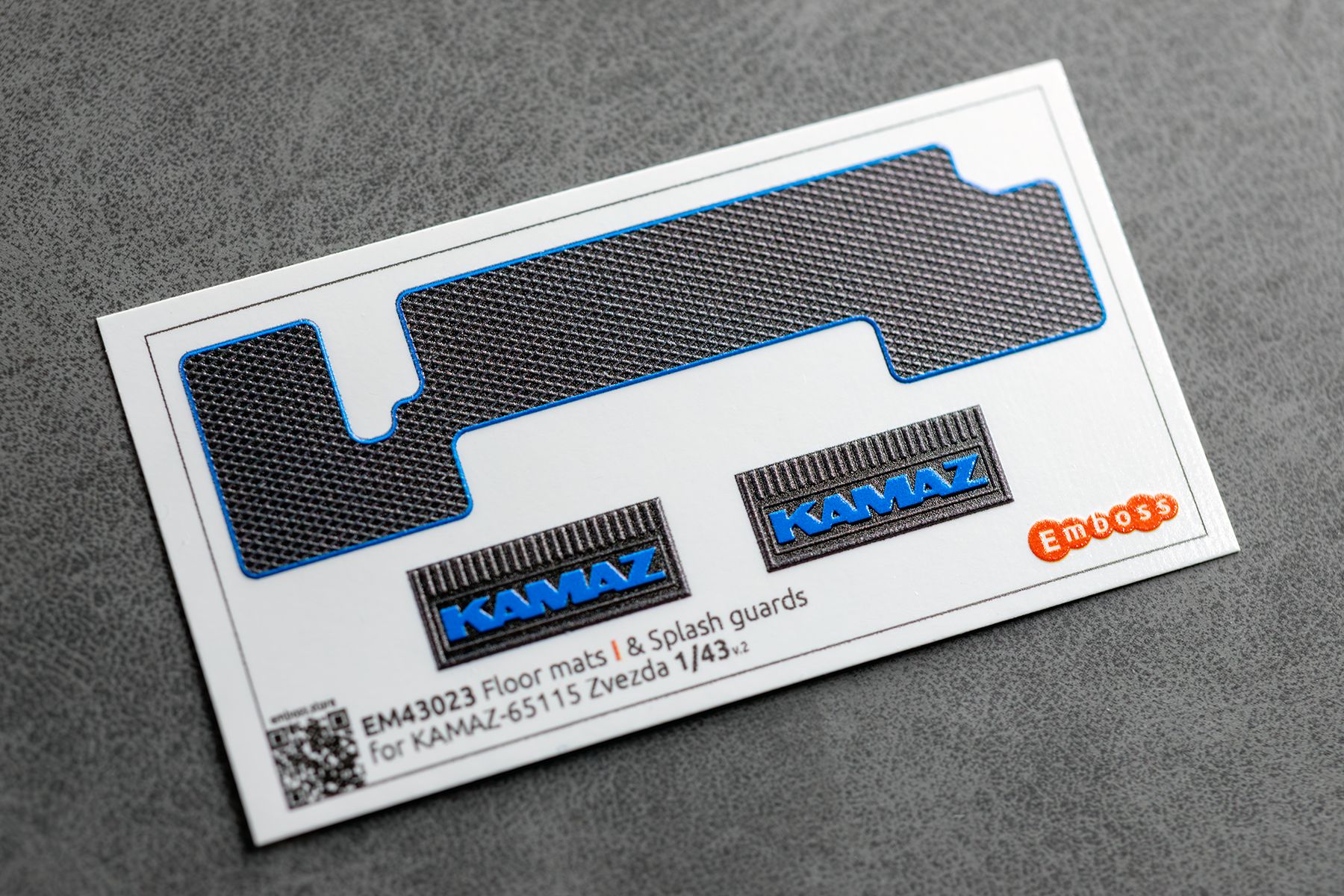 COMBO KAMAZ 65115 Details and Floor mats EVA with splash guards for Zvezda 43006 1/43 (3D decal)