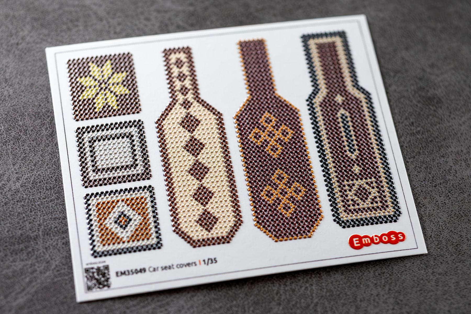 Car seat covers type 1 1/35 (3D decal)