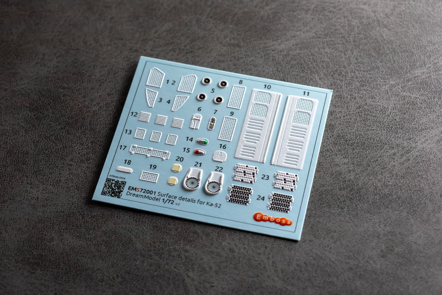Ka-52 Details set "powered cockpit" for DreamModel 1/72 (3D decal)