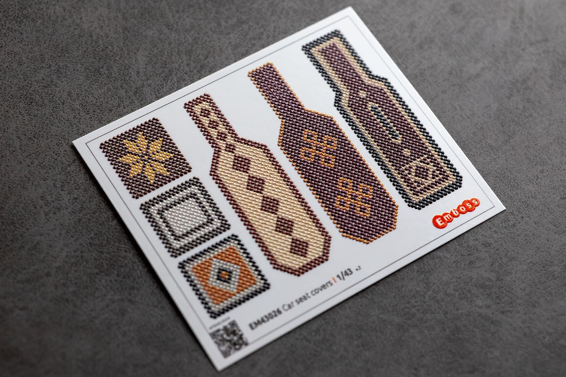 Car seat covers type 1 1/35 (3D decal)