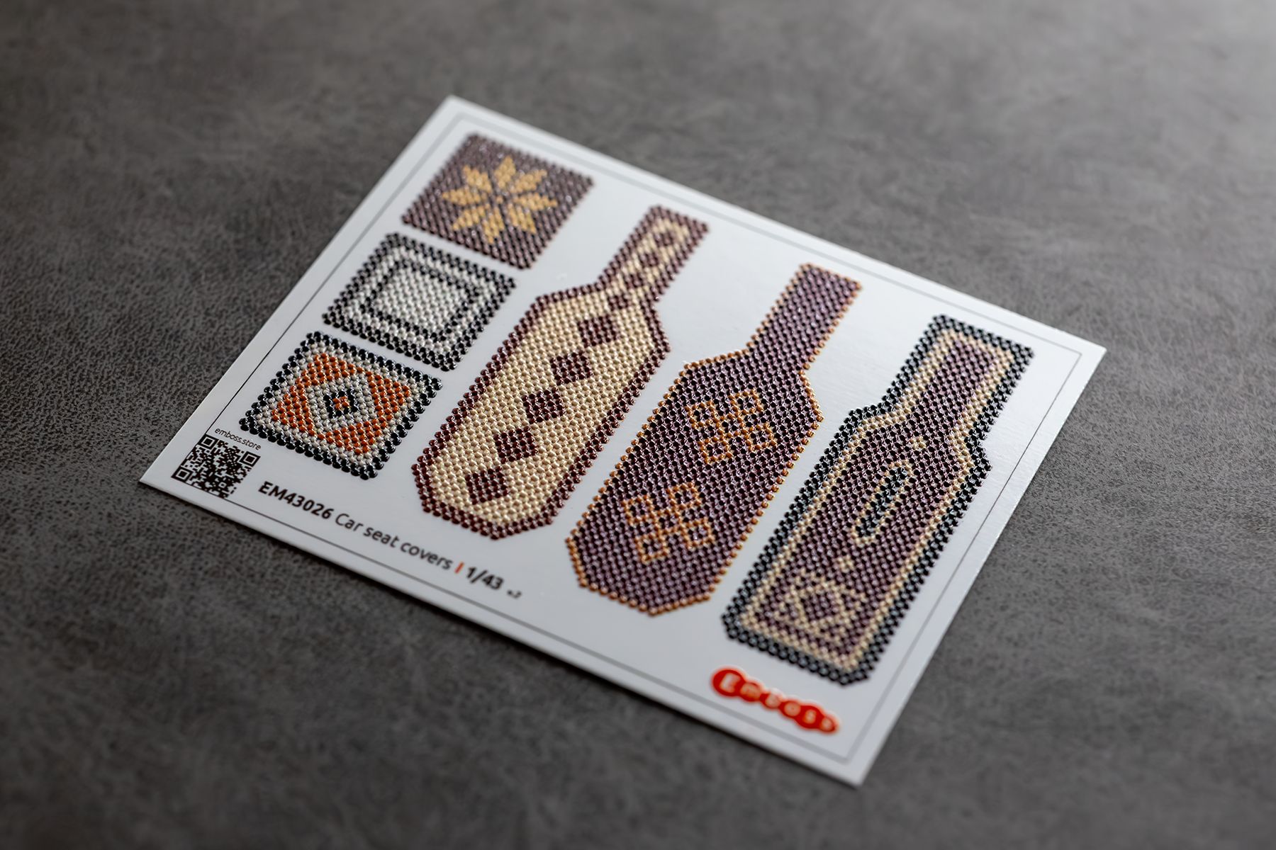 Car seat covers type 1 1/35 (3D decal)