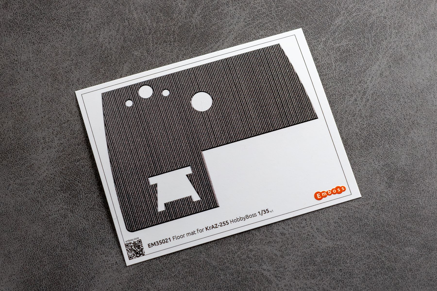 COMBO KrAZ 255 detail set and Floor mats with splash guards for HobbyBoss 1/35 (3D decal)