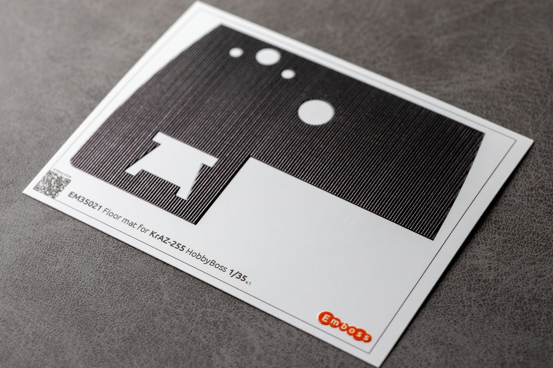 COMBO KrAZ 255 detail set and Floor mats with splash guards for HobbyBoss 1/35 (3D decal)