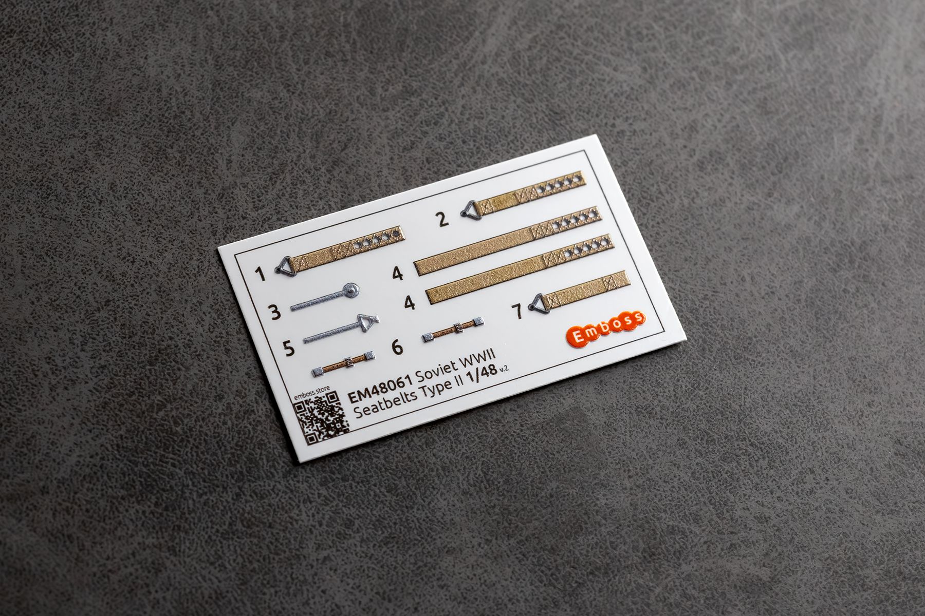 Soviet WWII Seatbelts Type II (for Yak fighters) 1/48 (3D decal)