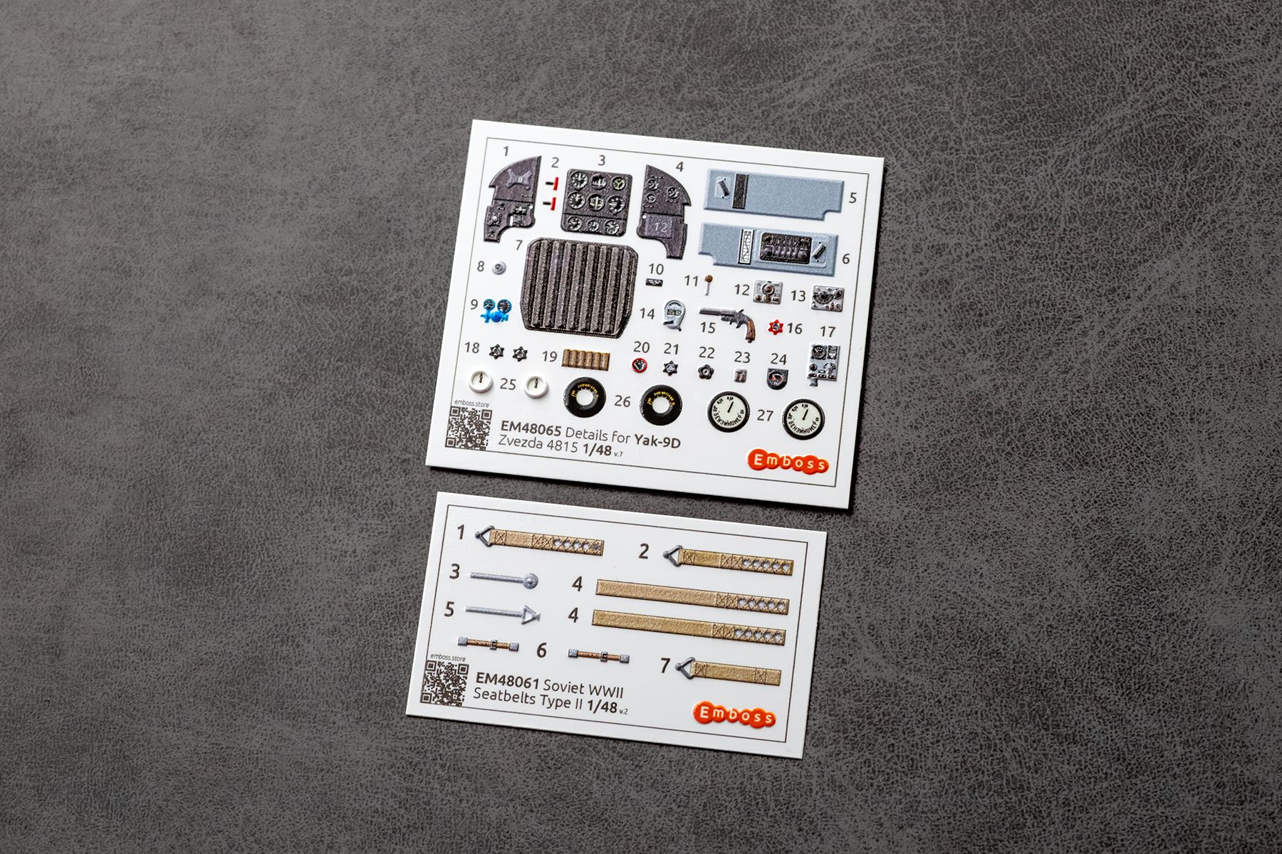 Yak-9D Cockpit details for Zvezda 1/48 (3D decal)