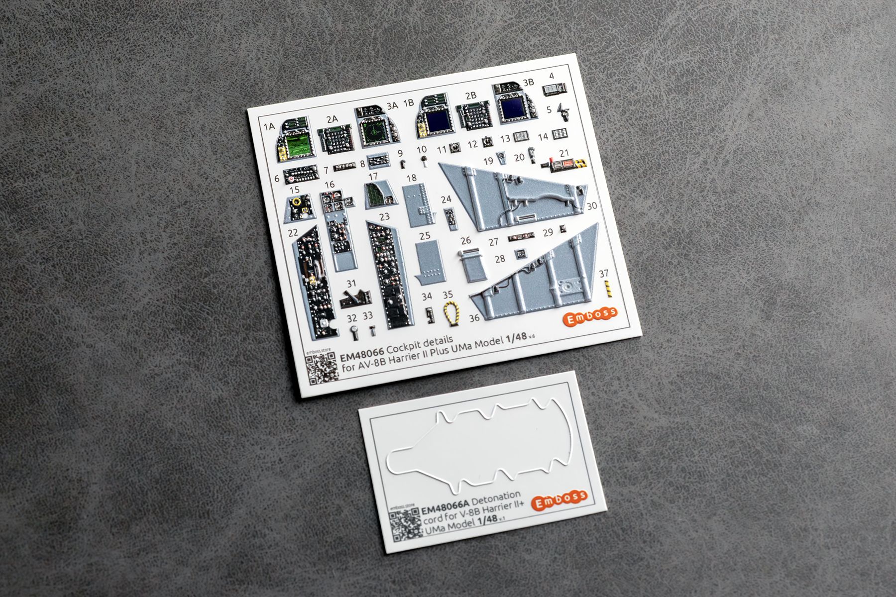 AV-8B Harrier II+ Cockpit details for Uma models 1/48 (3D decal)