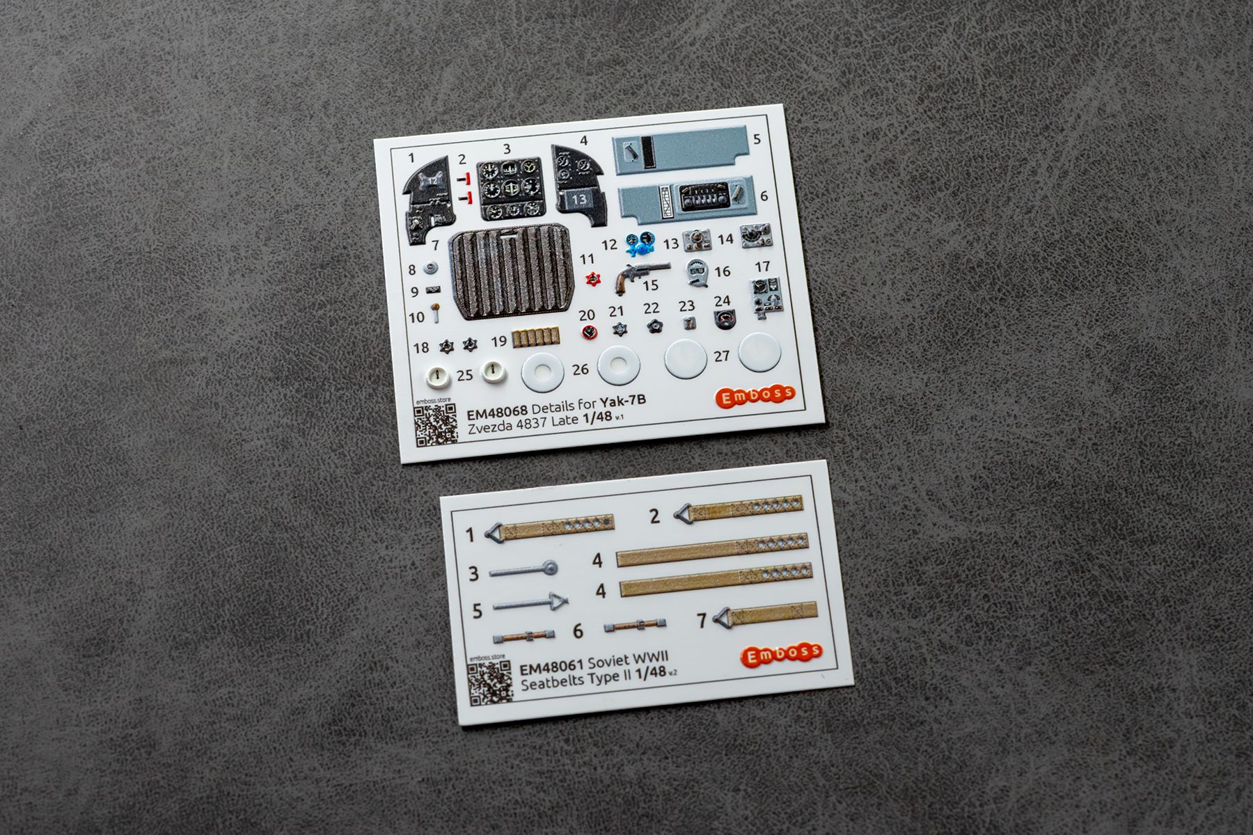 Yak-7B Cockpit details for Zvezda 1/48 (3D decal)