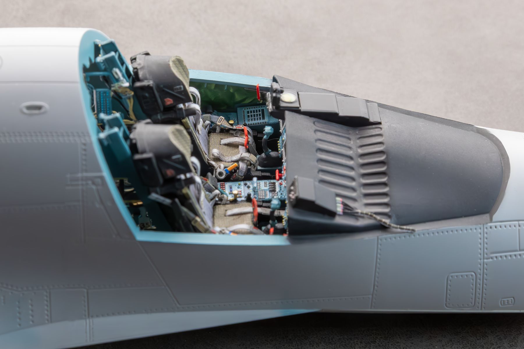 COMBO Su-34 Powered cockpit and seat details for Kittyhawk 1/48 (3d decals)