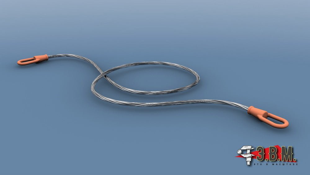 95011 E.V.M. Twisted Tow Cable 1.1 with Thimbles for T - 64/T - 72/T - 80/T - 90 - imodeller.store