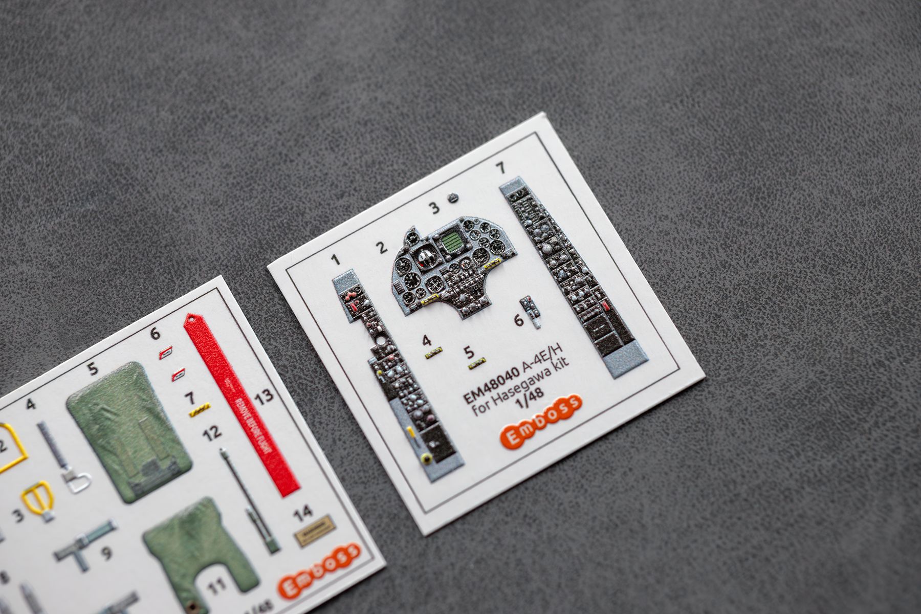 A - 4E/H Skyhawk cockpit details for Hasegawa 09522 1/48 (3D decal) - imodeller.store