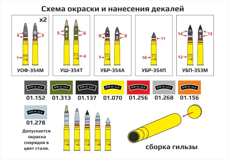 BR36006 E.V.M. 1/35 76 mm Assorted Ammunition Shells Set - imodeller.store