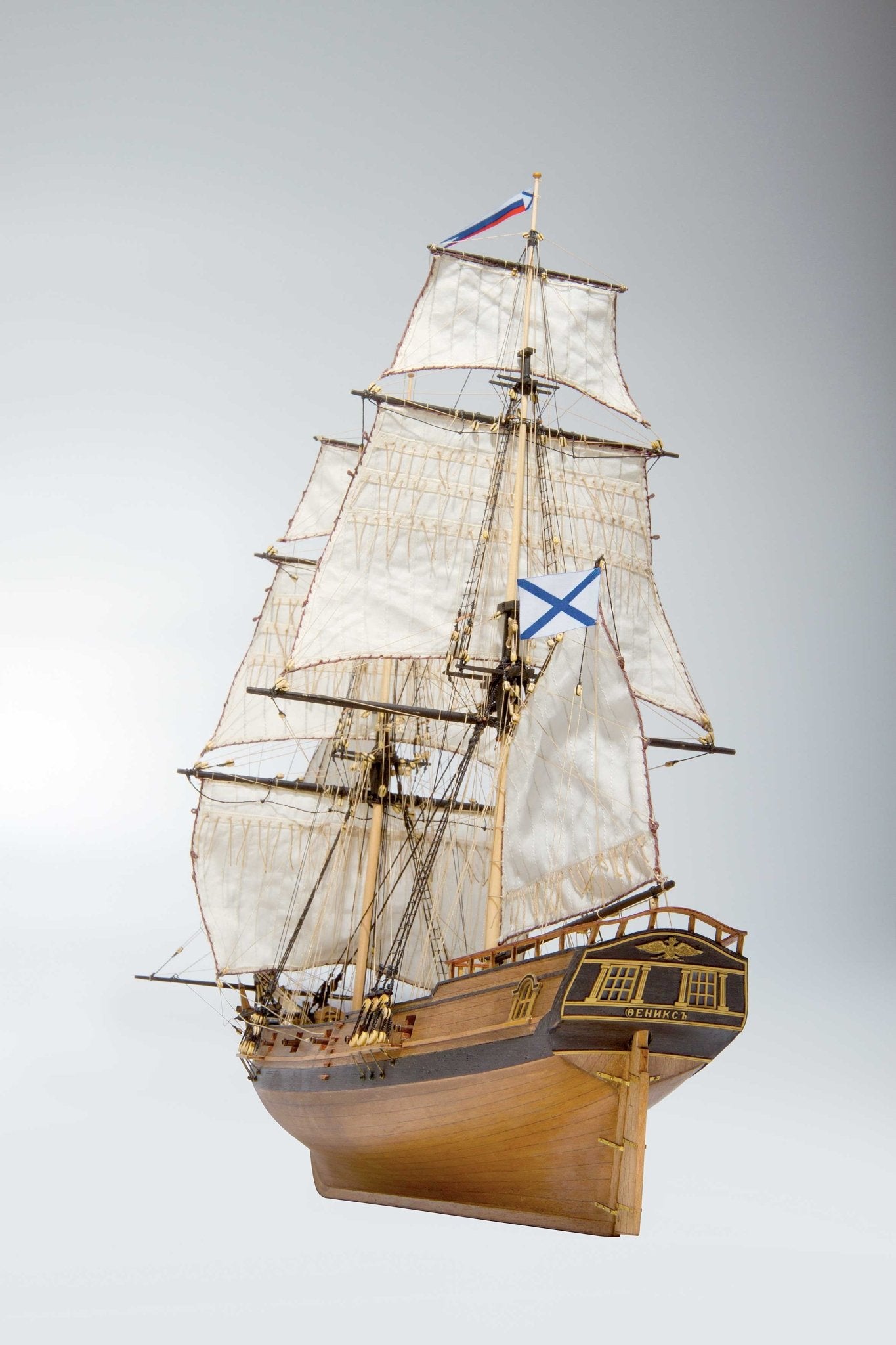 Brigantine Phoenix 1:72 Wooden Ship Model Kit - Master Korabel | imodeller.store - imodeller.store