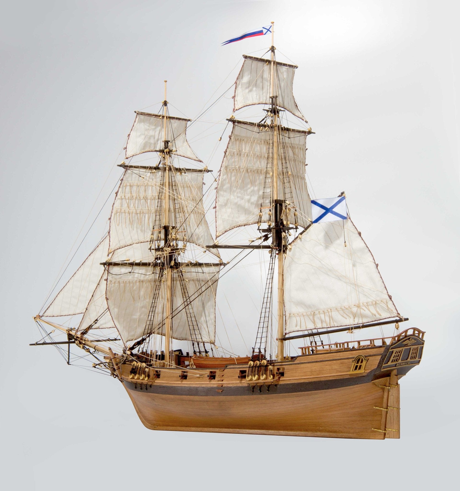 Brigantine Phoenix 1:72 Wooden Ship Model Kit - Master Korabel | imodeller.store - imodeller.store