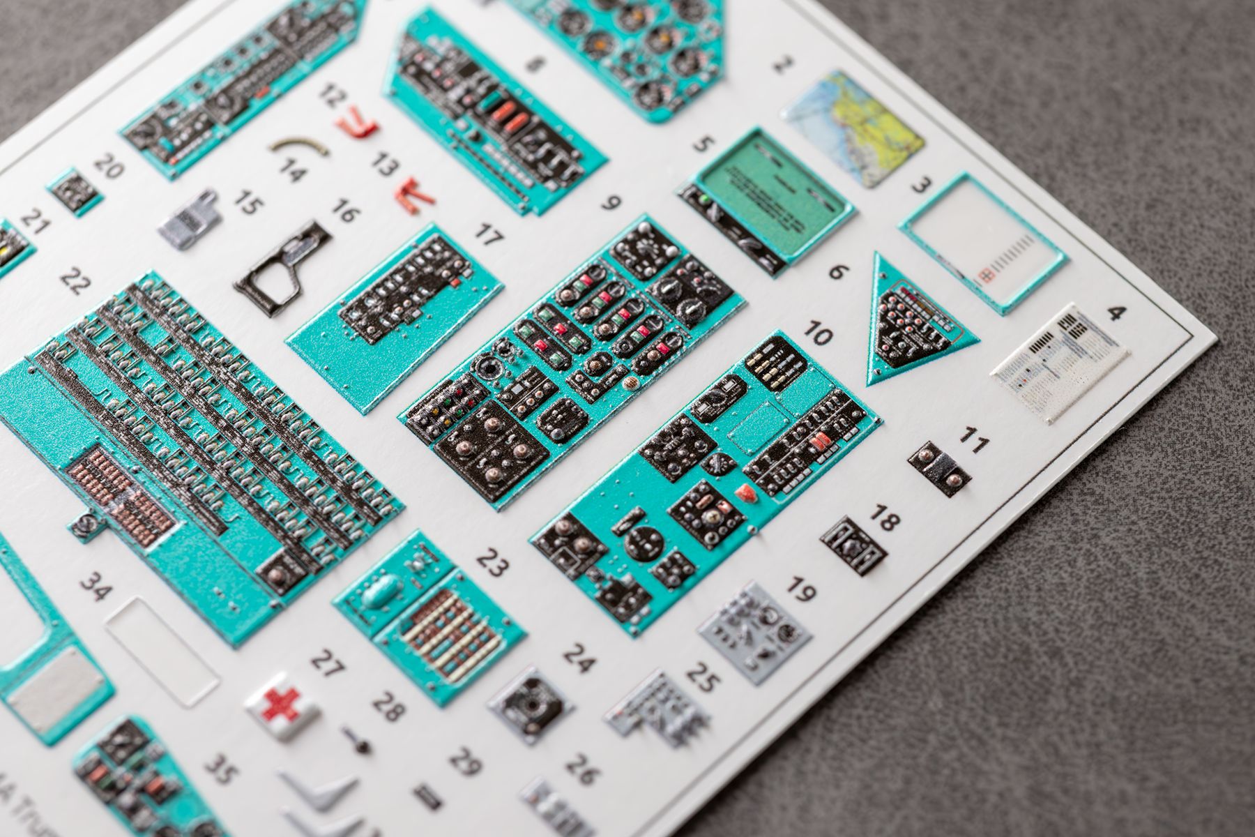 Combo cockpit details for Mi - 24A for Trumpeter model 05828 1/48 (3D decal) EM48041C - imodeller.store