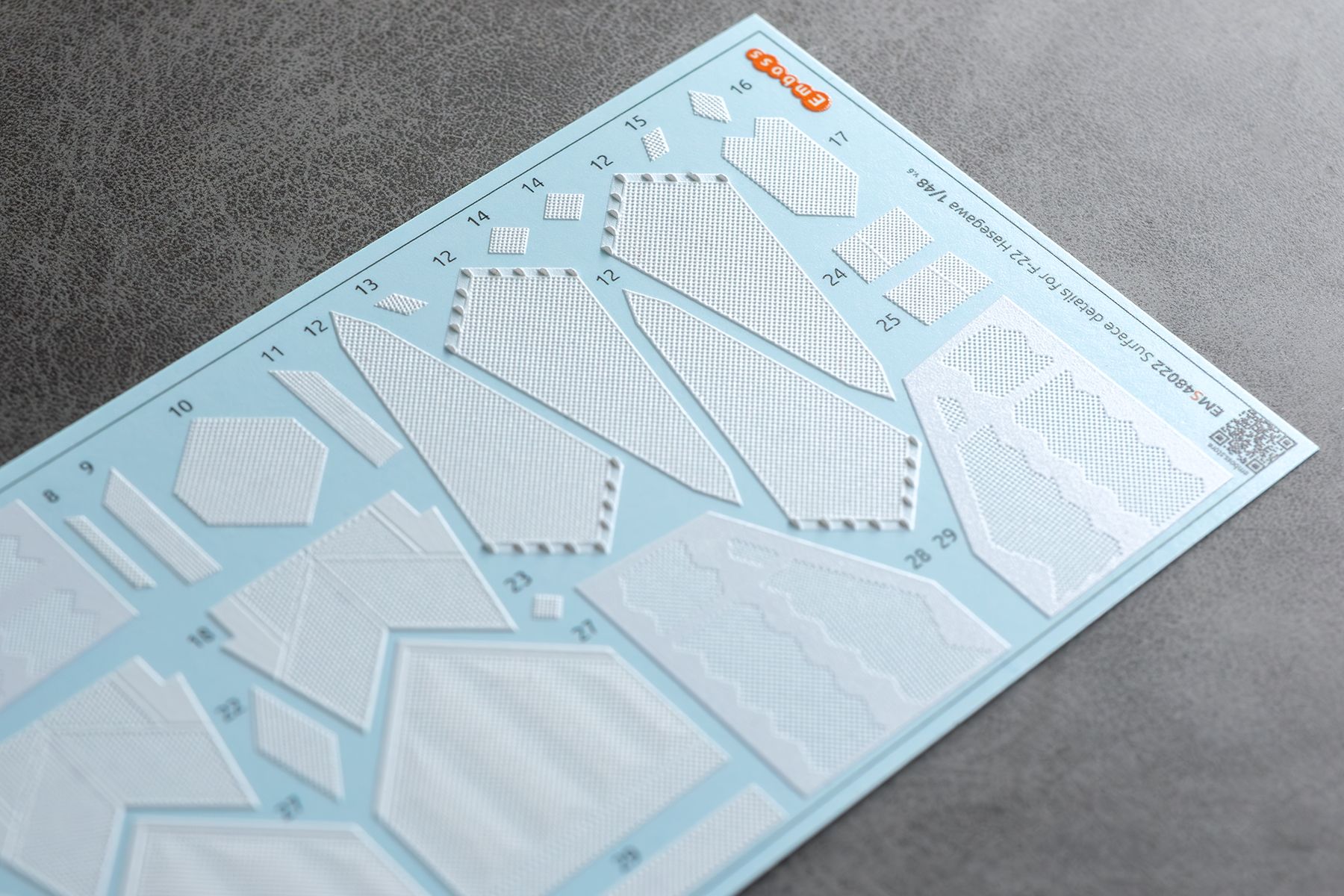 COMBO F - 22 Cockpit details + Surface details (EMS48022) for Hasegawa 1/48 (3D decal) - imodeller.store