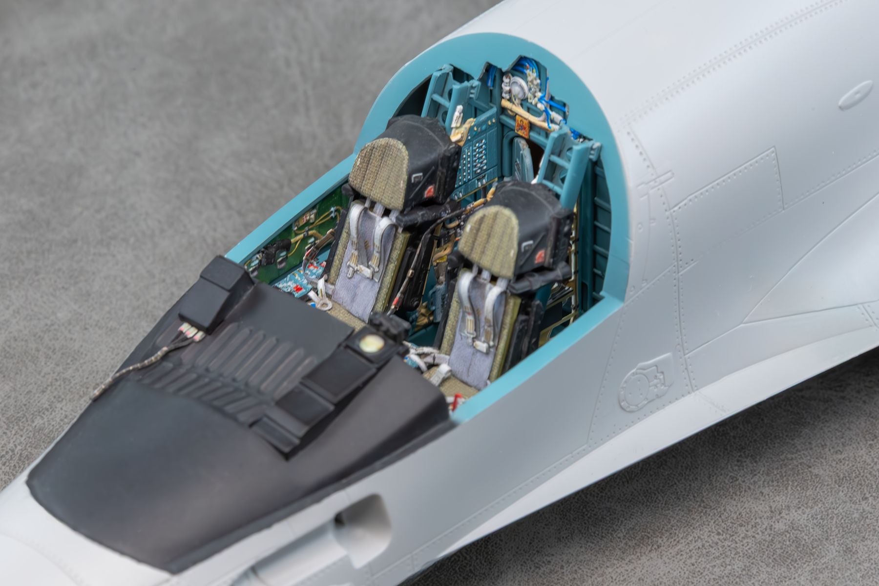 COMBO Su - 34 Powered cockpit and seat details for Kittyhawk 1/48 (3d decals) - imodeller.store