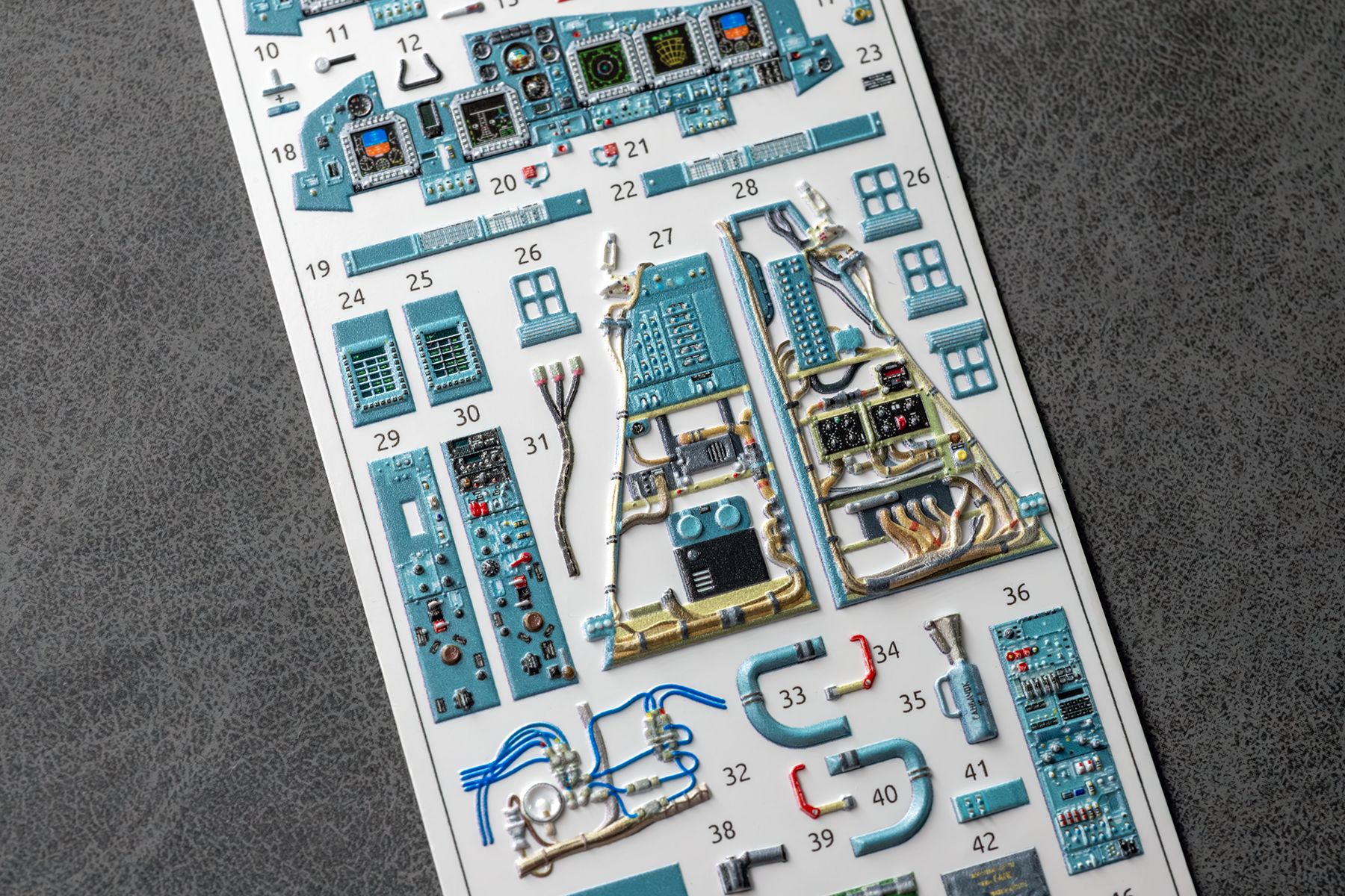 COMBO Su - 34 Powered cockpit and seat details for Kittyhawk 1/48 (3d decals) - imodeller.store