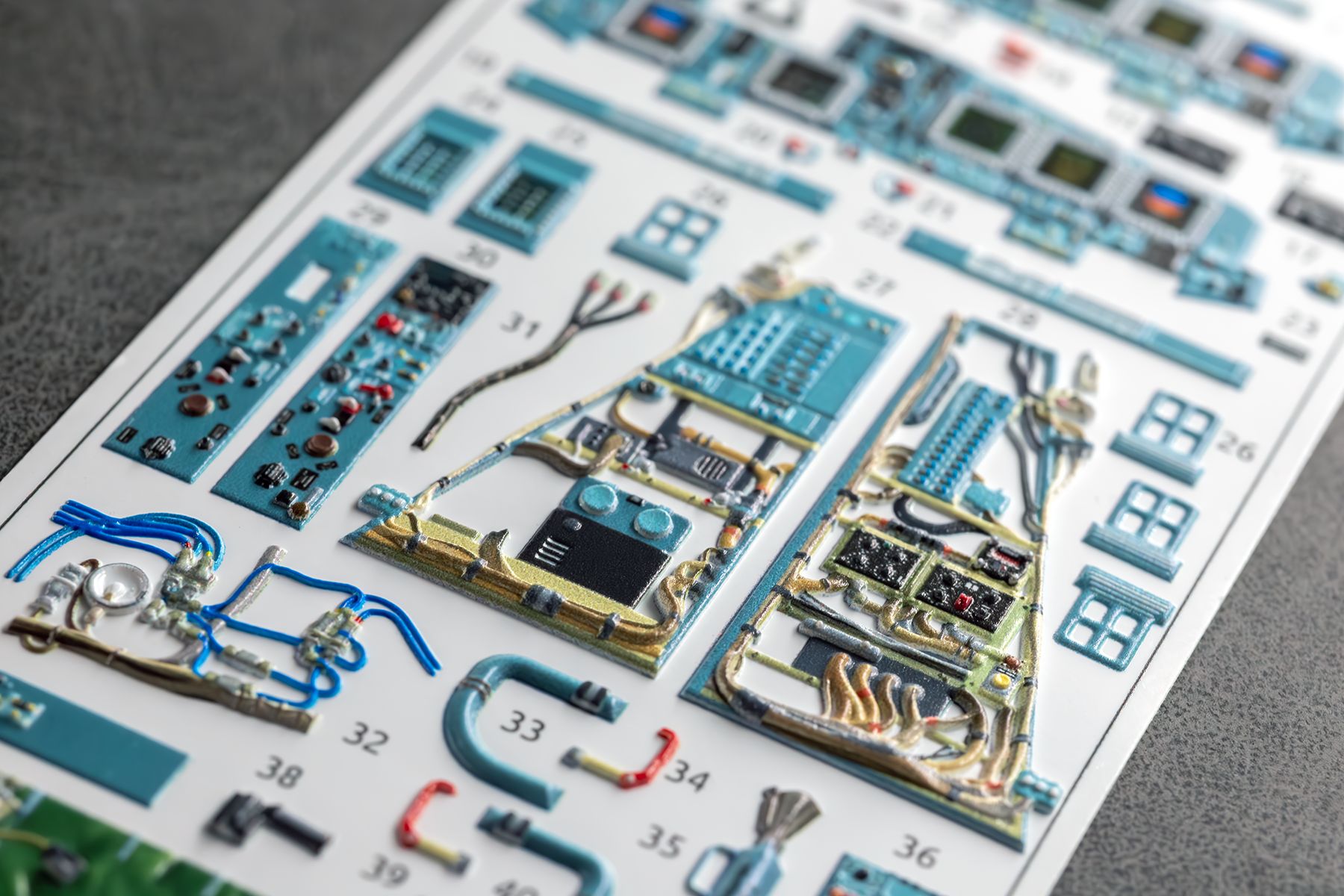 COMBO Su - 34 Powered cockpit and seat details for Kittyhawk 1/48 (3d decals) - imodeller.store