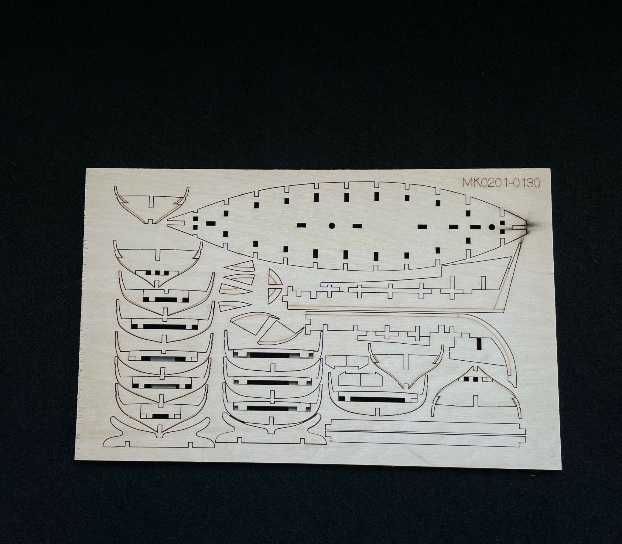 Double Boat wooden ship model kit 1/72 - Master Korabel / Imodeller.store - imodeller.store