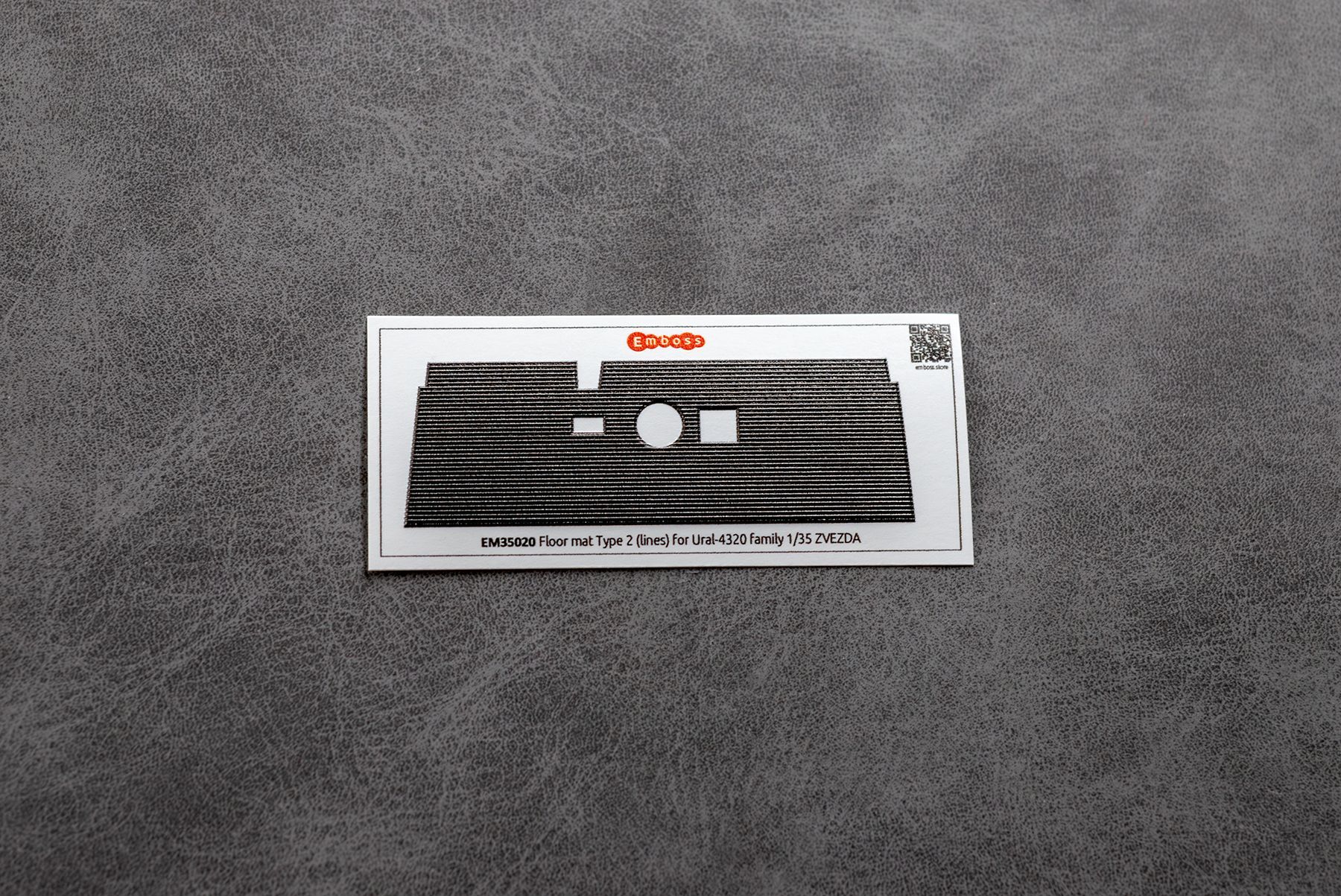 Floor mat Type 2 (lines pattern) for Ural - 4320 Zvezda 3654 1/35 (3D decal) - imodeller.store