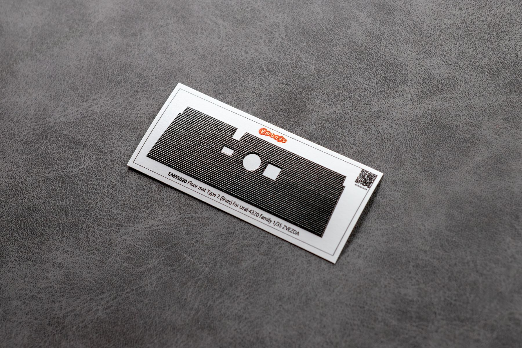 Floor mat Type 2 (lines pattern) for Ural - 4320 Zvezda 3654 1/35 (3D decal) - imodeller.store