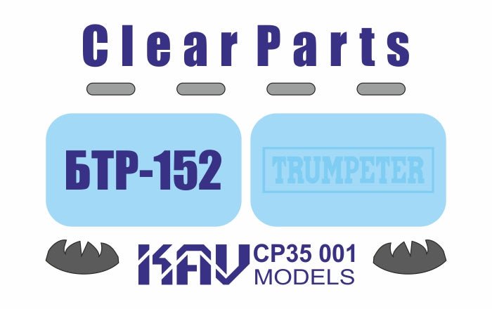 Glazing for BTR - 152 (Trumpeter) - imodeller.store