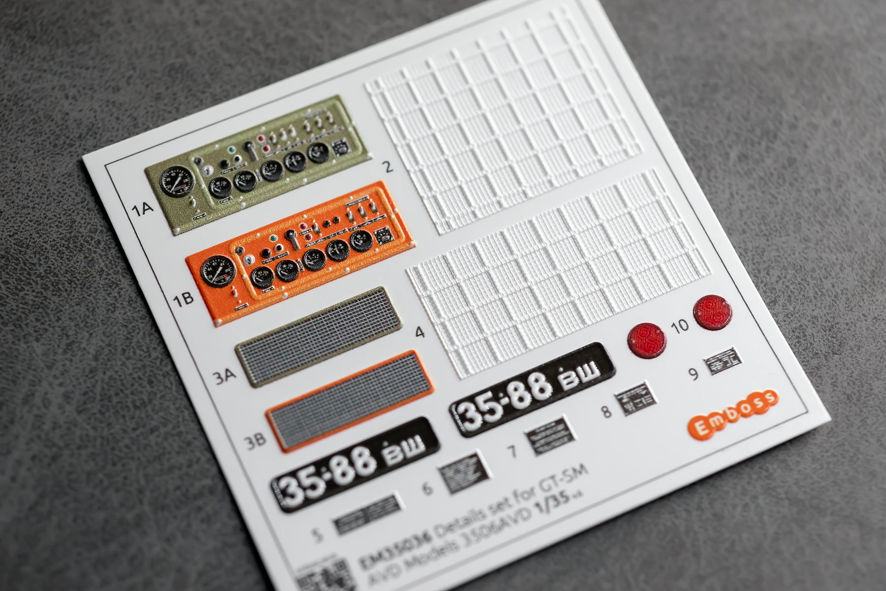 GT - SM Details set for AVD Models 3506AVD 1/35 (3D decal) - imodeller.store