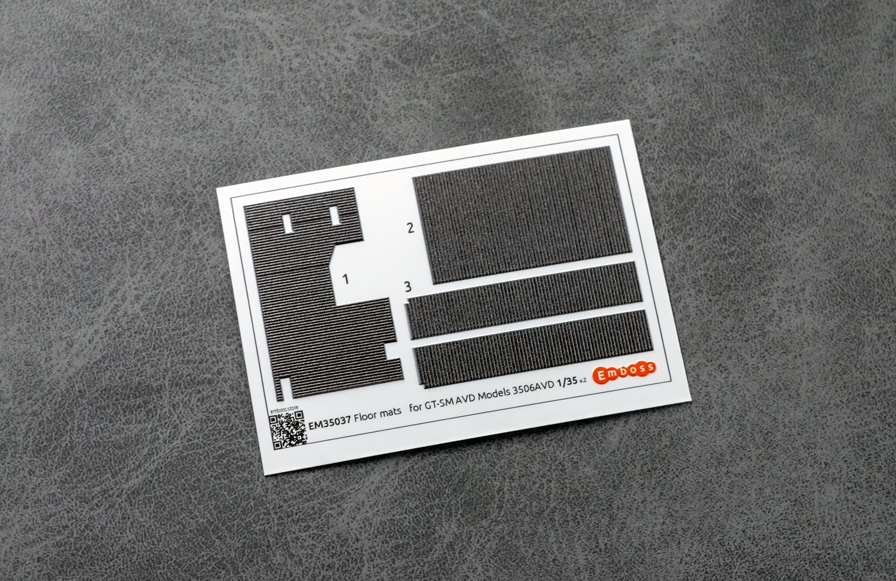GT - SM Floor mats (lines pattern) for AVD Models 3506AVD 1/35 (3D decal) - imodeller.store