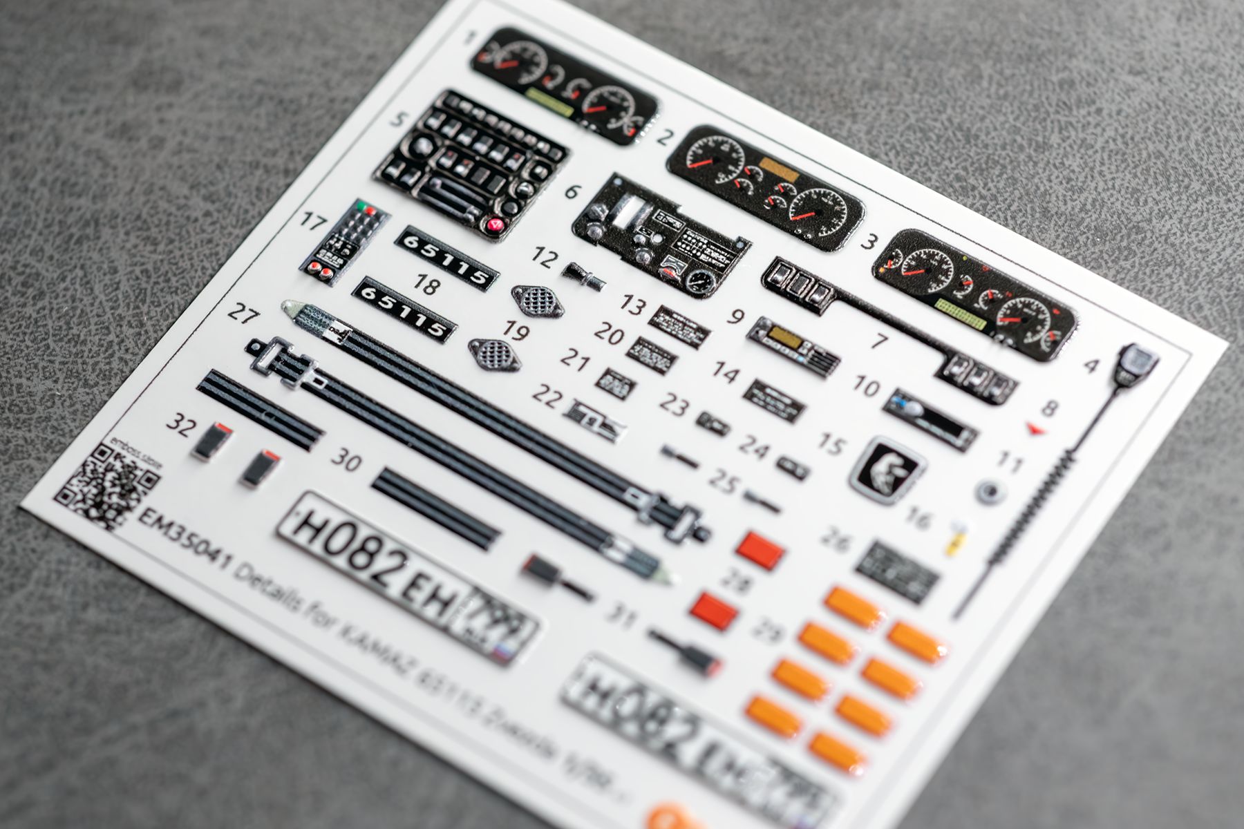 KAMAZ 65115 Details for Zvezda 3650 1/35 (3D decal) - imodeller.store
