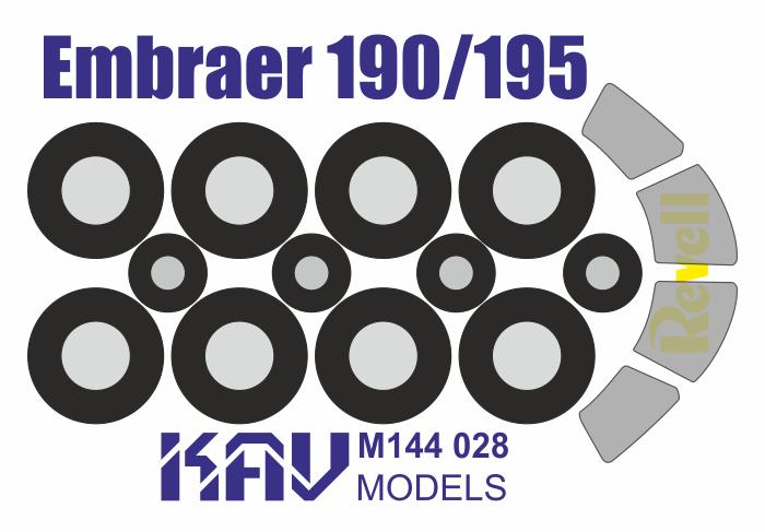 Paint mask for Embraer 190/195 (Revell)