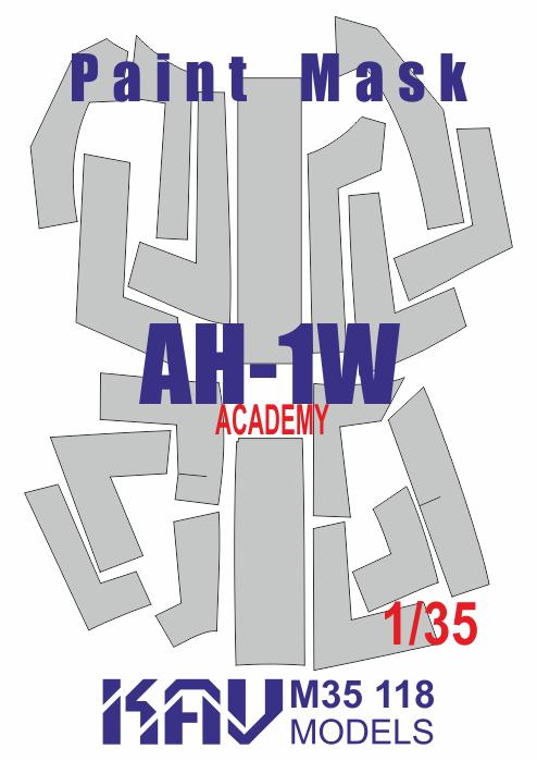 1/35 Paint mask for AH-1W 'Super Cobra' (Academy)