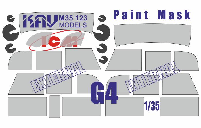 1/35 Paint Mask for Mercedes Benz G4 (ICM)