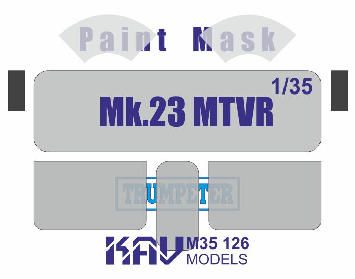 1/35 Paint mask for MTVR Mk.23 (Trumpeter)