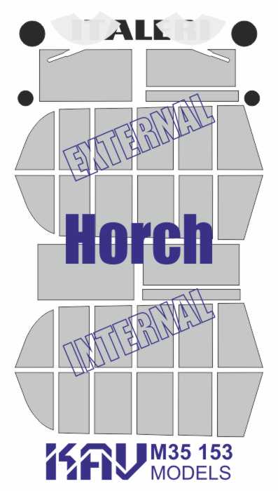 1/35 Paint mask for Horch (Italeri)