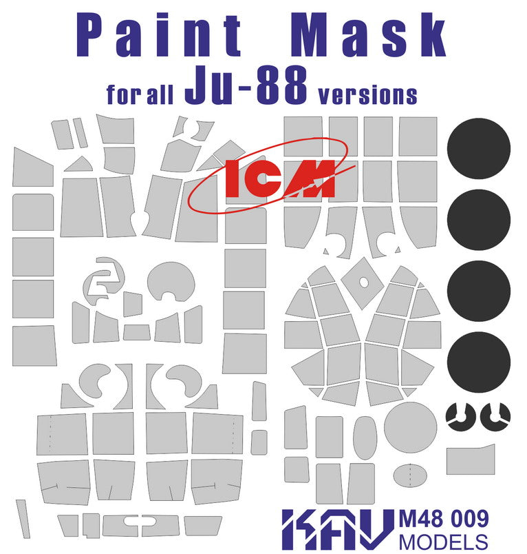 Paint mask for Ju-88 (ICM)