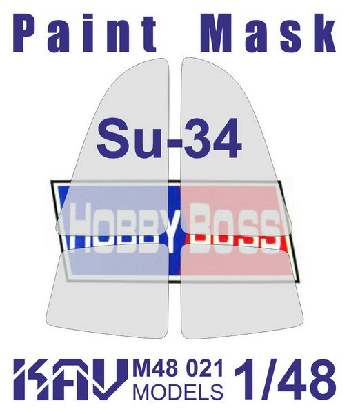 Paint mask for Sukhoi-34 (Hobby Boss)