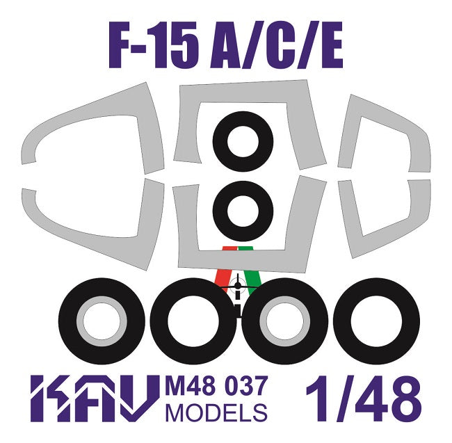 Paint mask for F-15 A/C/E (Italeri)