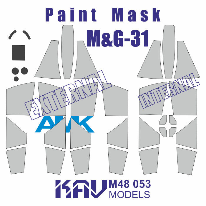 Paint mask for glazing MIG-31 (AMK)
