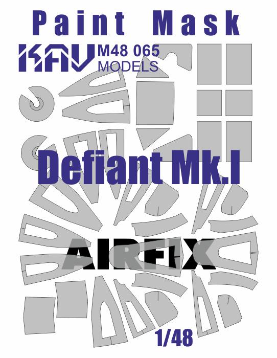 Paint mask for Defiant Mk.I (Airfix)