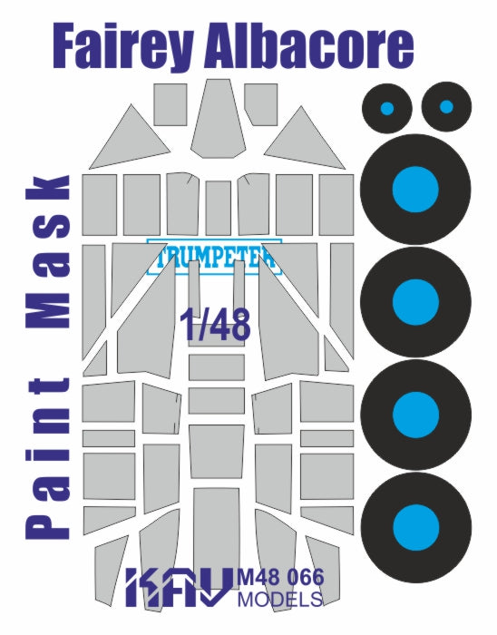 Paint mask for Fairey Albacore (Trumpeter)