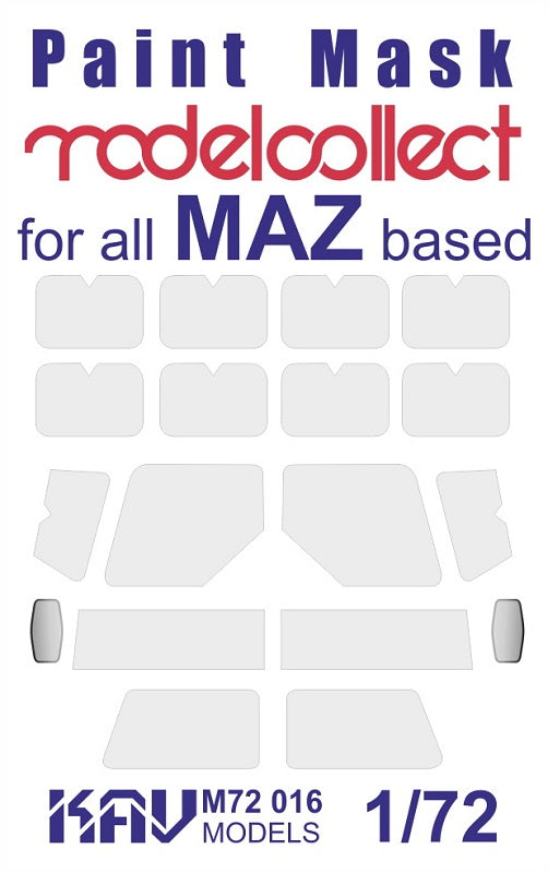 1/72 Paint mask for all MAZ-based models (Modelcollect)